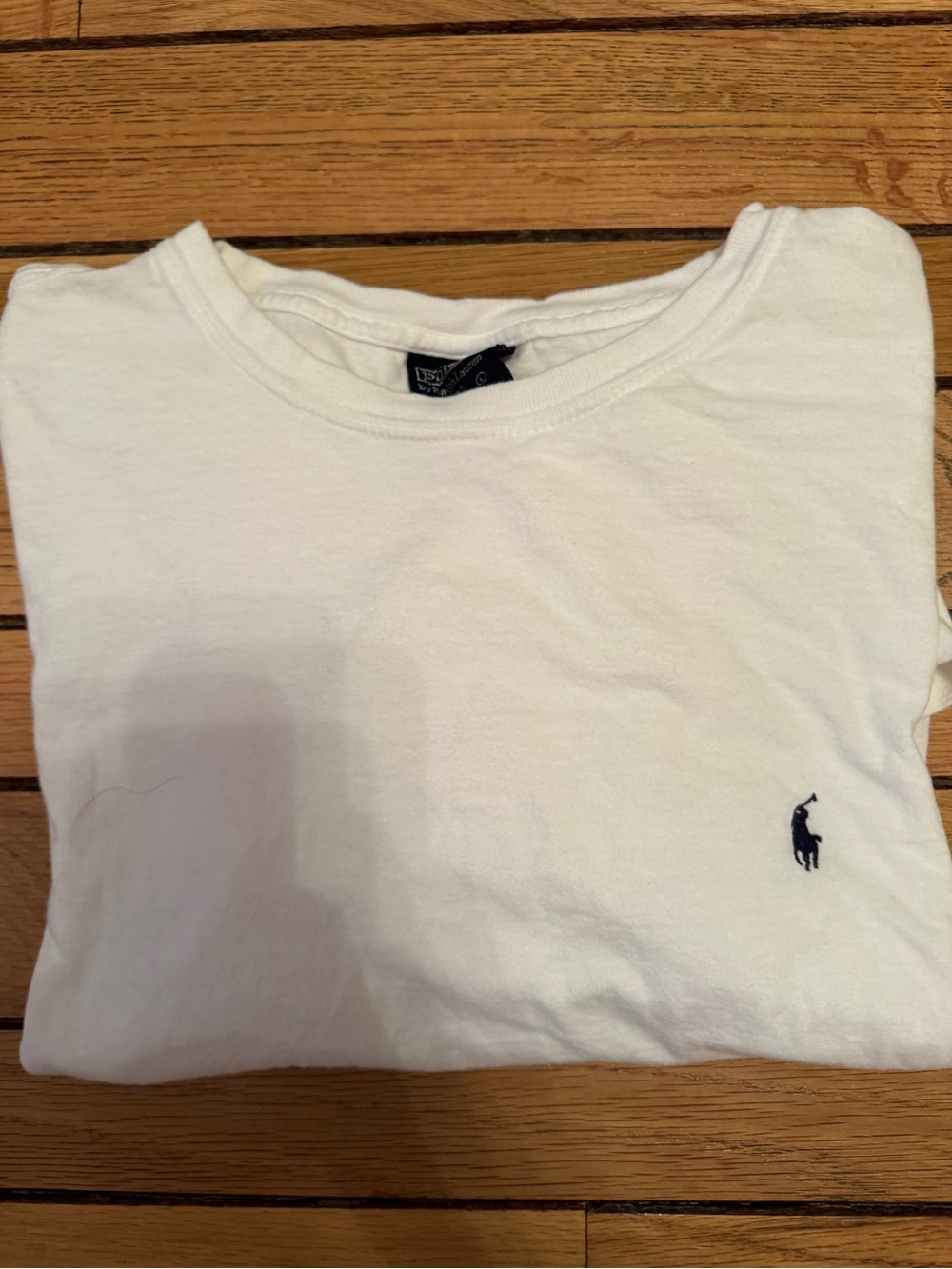 Polo by Ralph Lauren White Crewneck Tee with Navy Pony